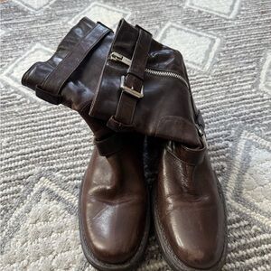 Like new Aquatalia waterproof brown moto boots SZ 7 ❤️❤️❤️